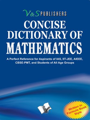 cover image of Concise Dictionary of Mathematics